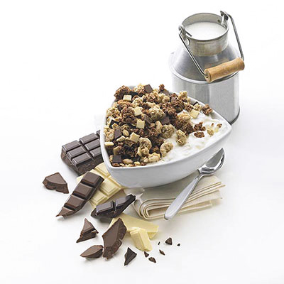 Un délicieux muesli croustillant aux pépites de chocolat noir !
(1 paquet de 250g par semaine)